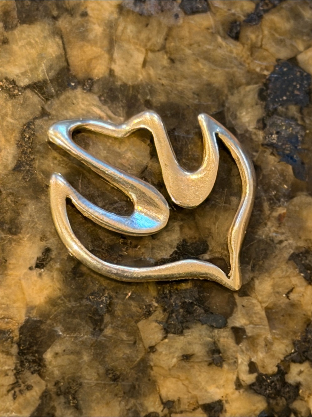 James Avery Sterling Silver Abstract Dove Pendant - Retired Design